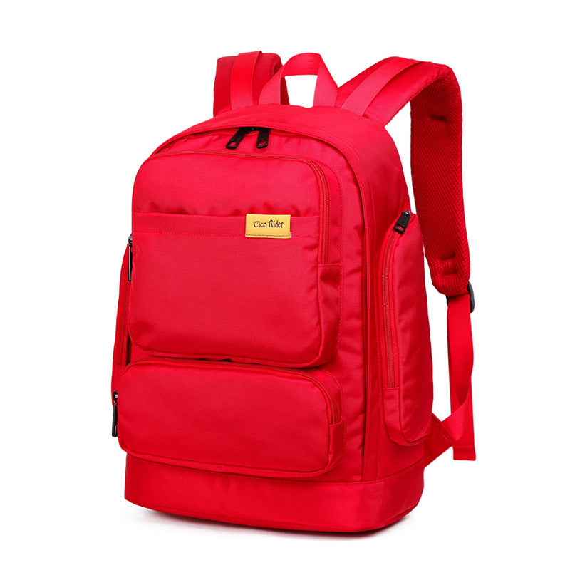 Women's Solid Color Large Capacity Korean Fashion Backpacks