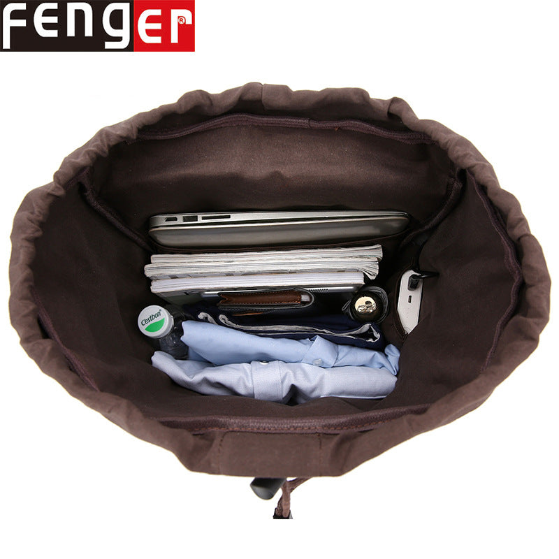 Women's & Men's & Source Large Capacity Canvas Retro Backpacks