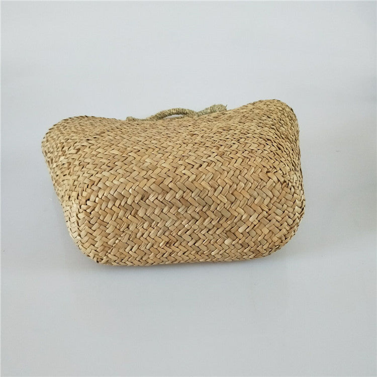 Vacation Style Straw Woven Beach Rattan Shoulder Bags