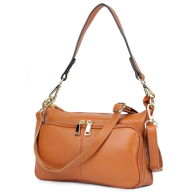 Women's Leather First Layer Cowhide Mom More Shoulder Bags