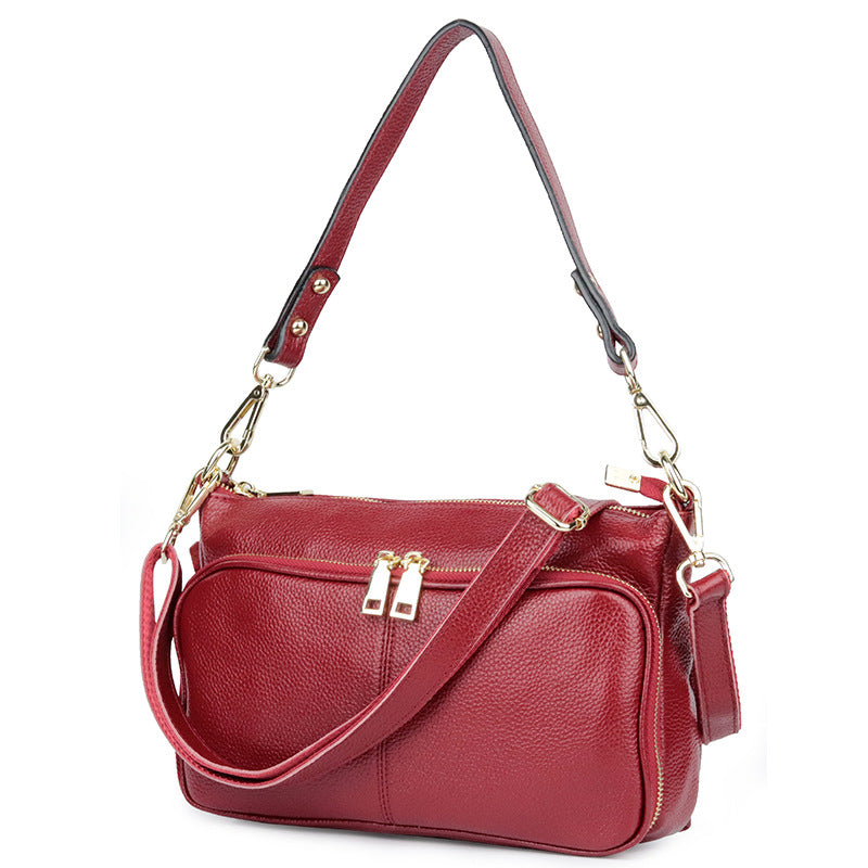 Women's Leather First Layer Cowhide Mom More Shoulder Bags