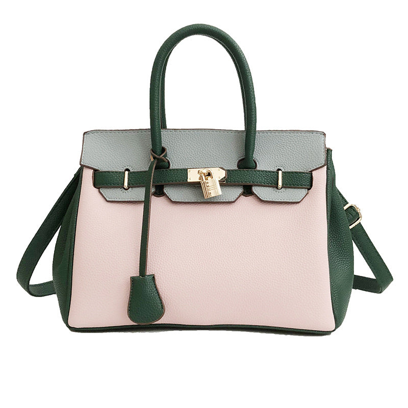 Women's Lychee Pattern Fashion Large Bridal Kelly Shoulder Bags