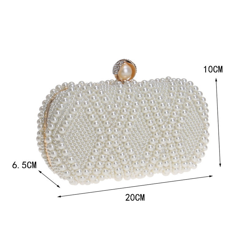 Women's Attractive Pearl Dinner Banquet Dress Evening Bags