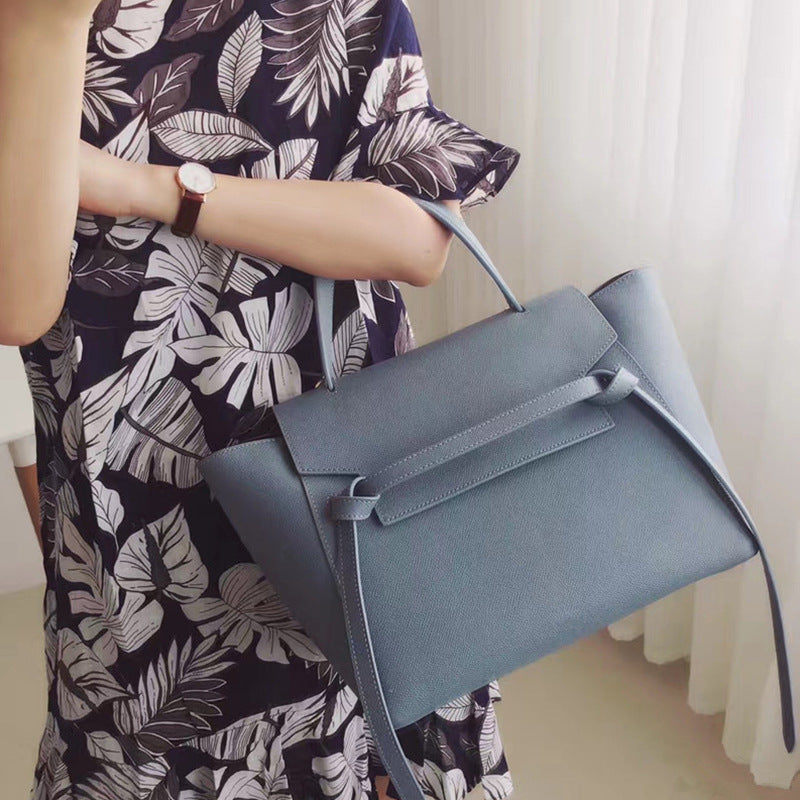 Women's Palm Print Catfish Cowhide Wings Style Shoulder Bags