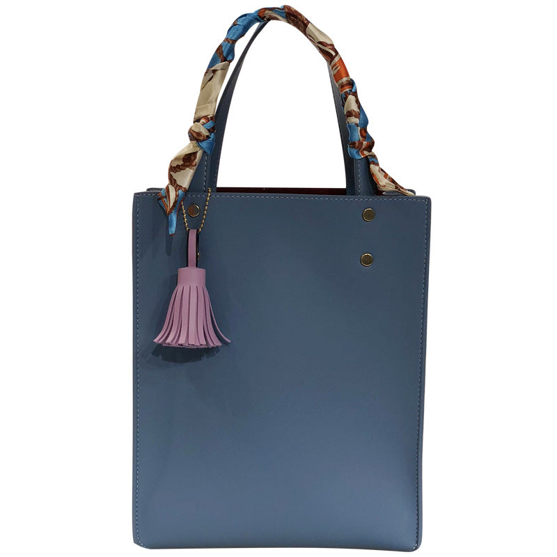 Trendy Macaron Color Simple Son Mother Handbags