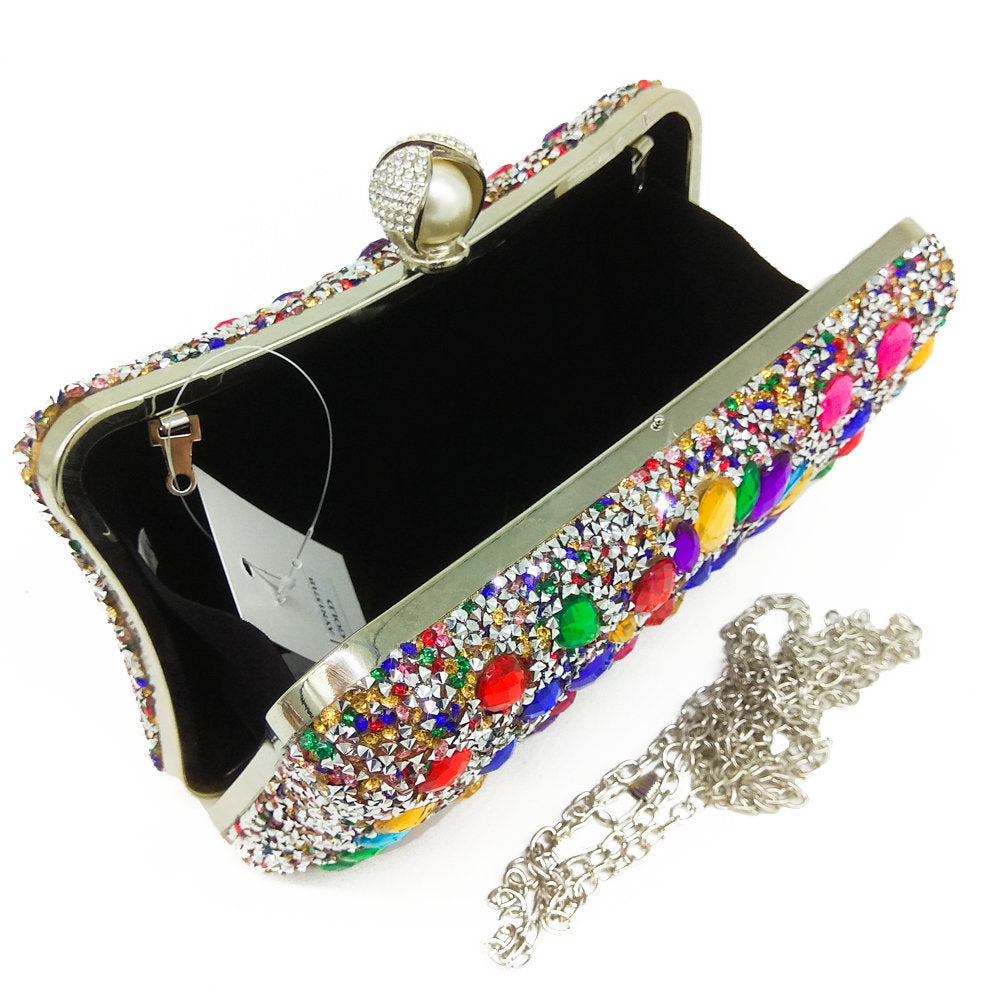 Women's Banquet Color Hot Drilling Dinner Wedding Evening Bags