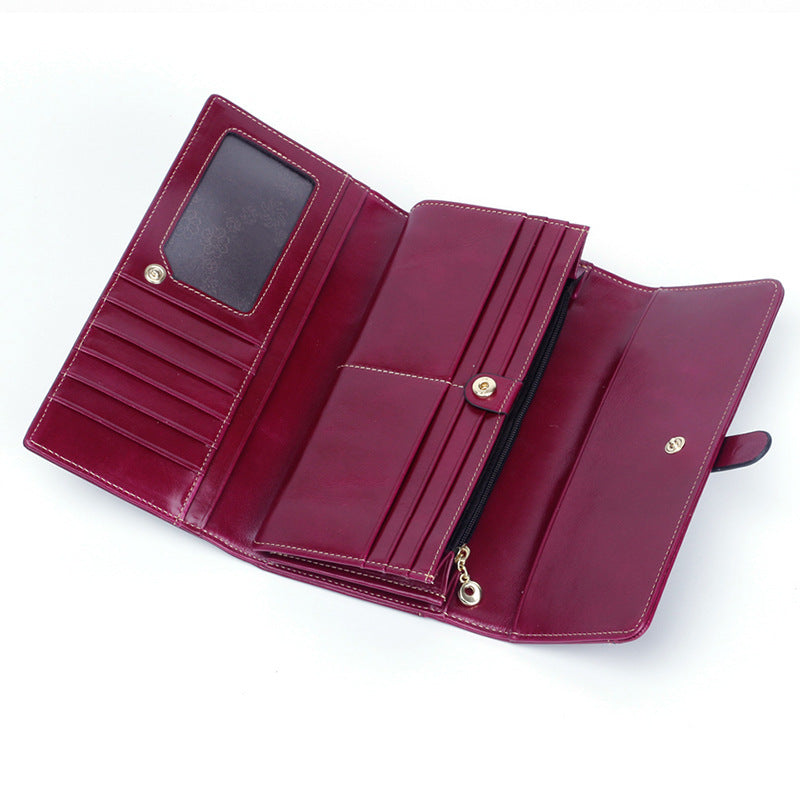 Women's & Men's & Current Genuine Leather Korean Style Ladies Wallets