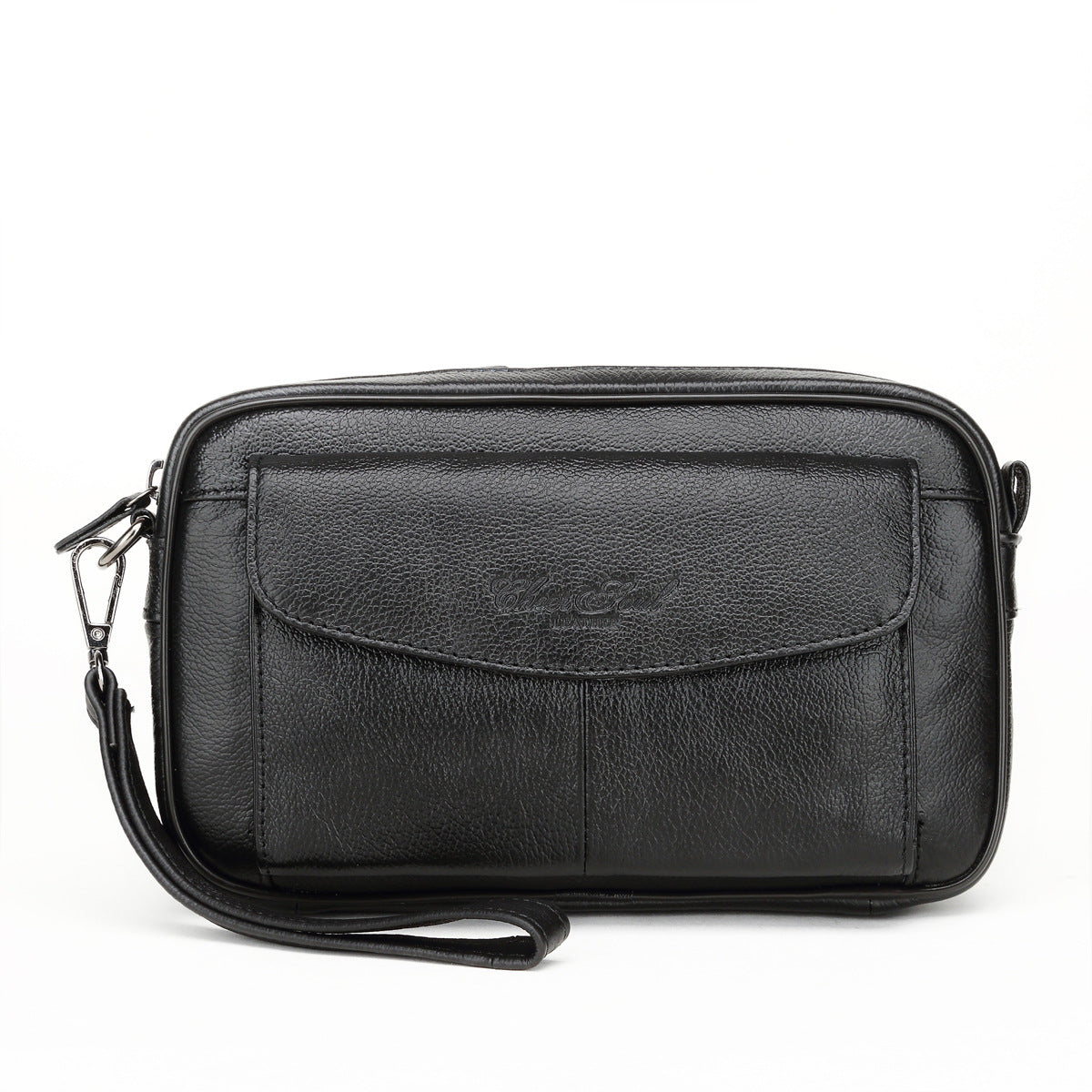 Men's Business Long Top Layer Cowhide Clutch Men's Handbags