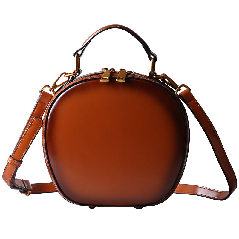 Women's Cowhide Genuine Leather Retro Cell Fashion Shoulder Bags