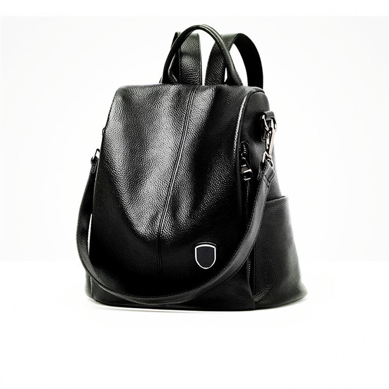 Women's Leather Fashion Cattlehide Retro Solid Color Bags