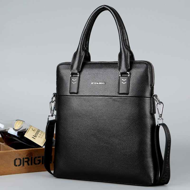 Men's Cool Kangaroo Large Capacity Business Vertical Handbags