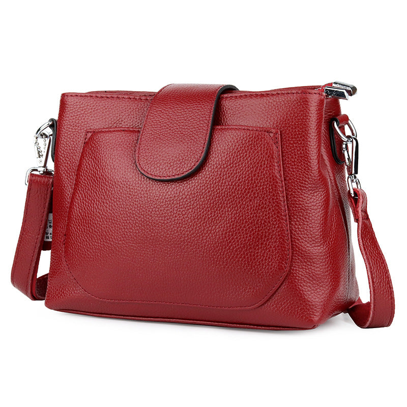 Women's Fashion Storage Genuine Leather First Layer Bags