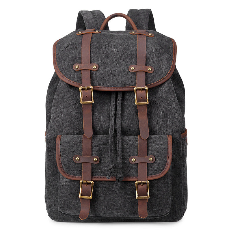 Canvas Oil Wax Waterproof Crazy Horse Backpacks