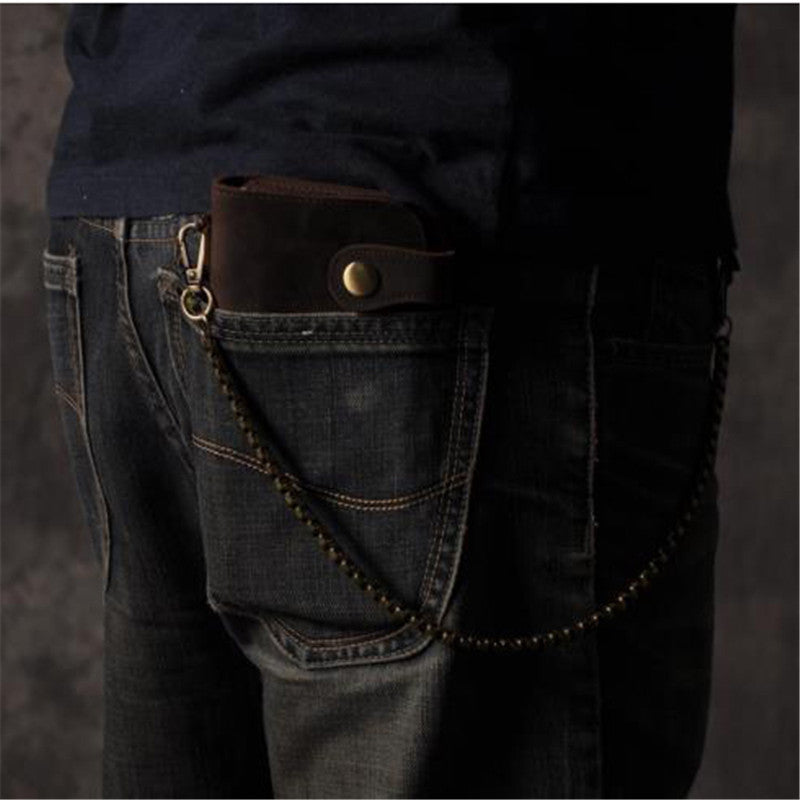 Crazy Horse Leather Retro Style First Layer Ladies Wallets