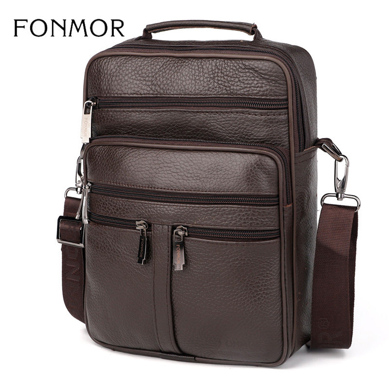 Men's Trendy Large Leather Business Hand Bags