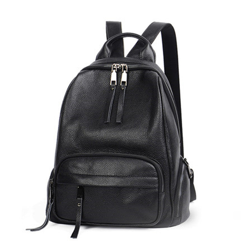 Women's Korean Style Leather Spring To Join Backpacks