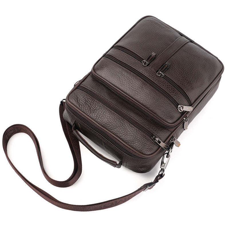 Men's Trendy Large Leather Business Hand Bags