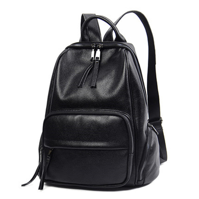 Women's Korean Style Leather Spring To Join Backpacks