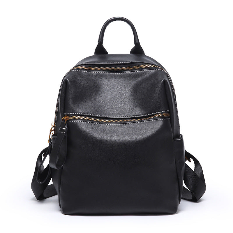 Women's Innovative Leather Fashion Simple Leisure Backpacks