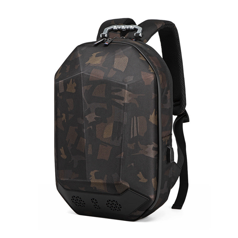 Men's Shaping Computer Riding Hard Shell Helmet Backpacks