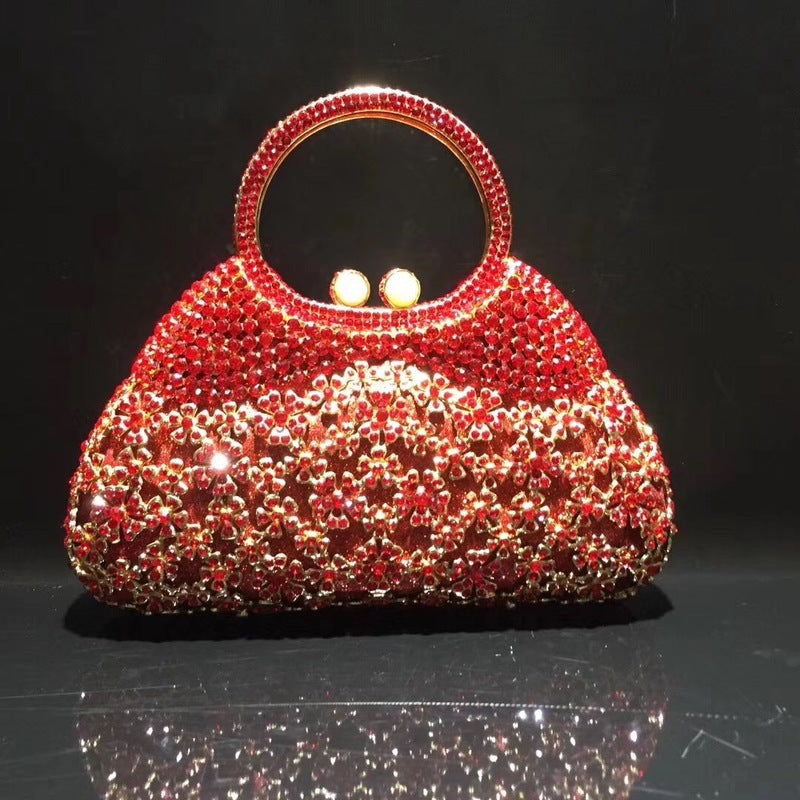 Women's Strictly Selected Rhinestone Hollow Metal Diamond Evening Bags