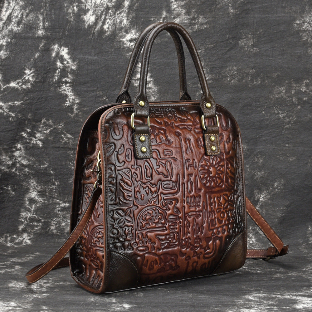 Women's Vintage Leather First Layer Cowhide Fashion Handbags