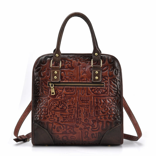 Women's Vintage Leather First Layer Cowhide Fashion Handbags