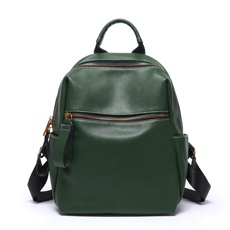 Women's Innovative Leather Fashion Simple Leisure Backpacks