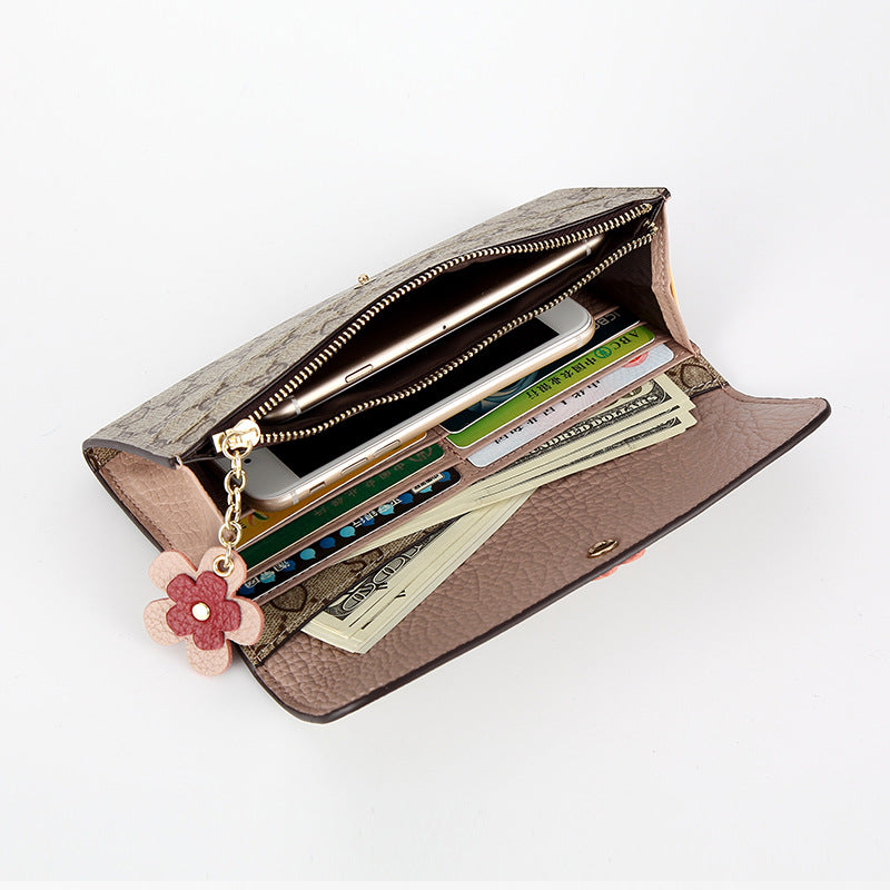 Long Genuine Leather Large Capacity Multifunctional Ladies Wallets