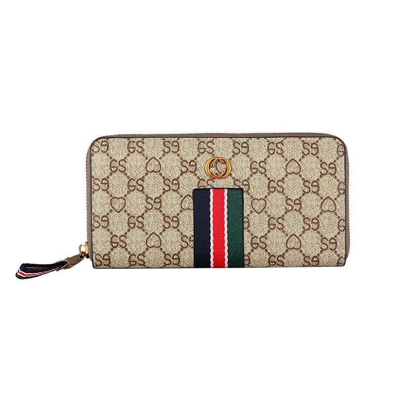Women's Long Cowhide Large Capacity Multifunctional Genuine Ladies Wallets