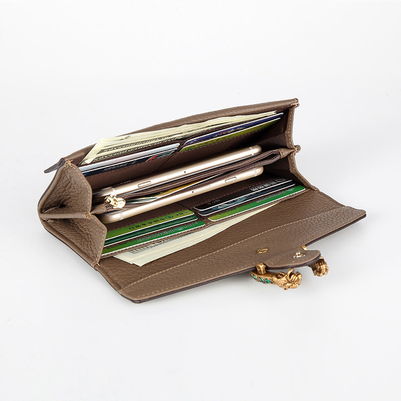 Women's Long Large Capacity Simple Hand Holding Ladies Wallets