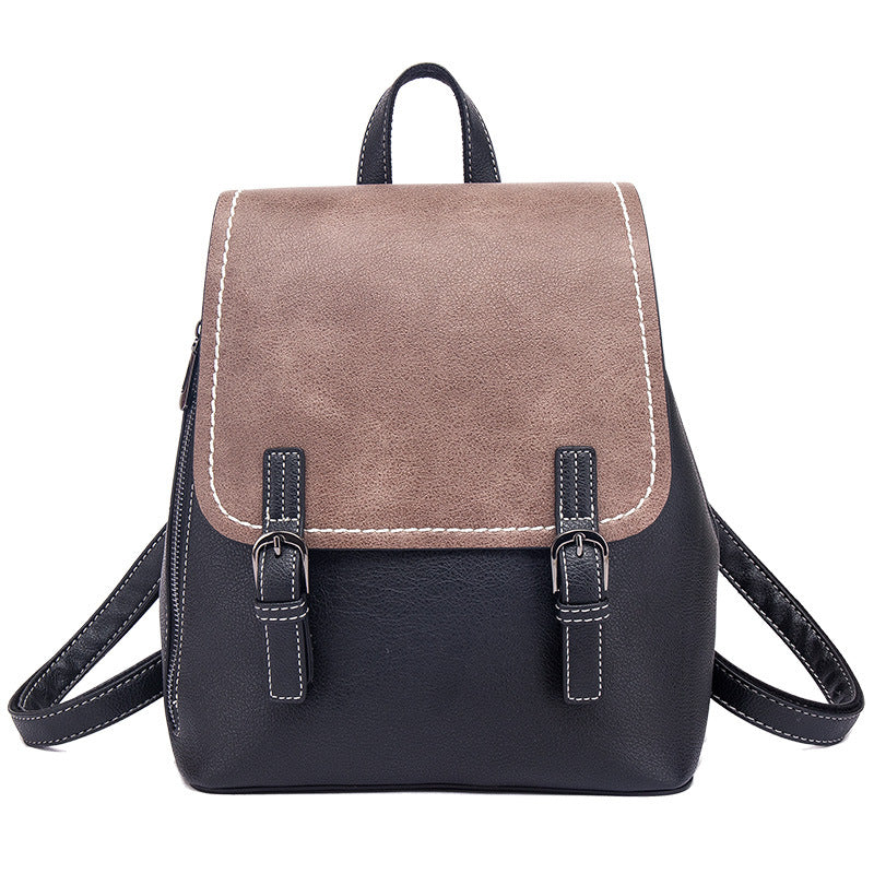 Women's Fashionable Large Capacity Simple Retro Backpacks