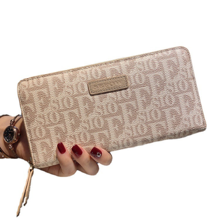 Long Lady's Large Capacity Design Zipper Ladies Wallets