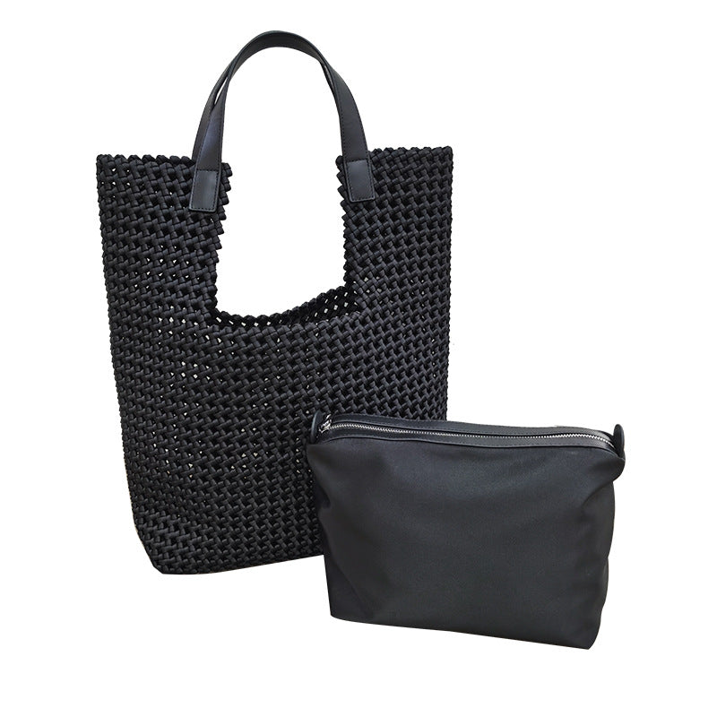 Silk Satin Fashion Design Large Capacity Handbags