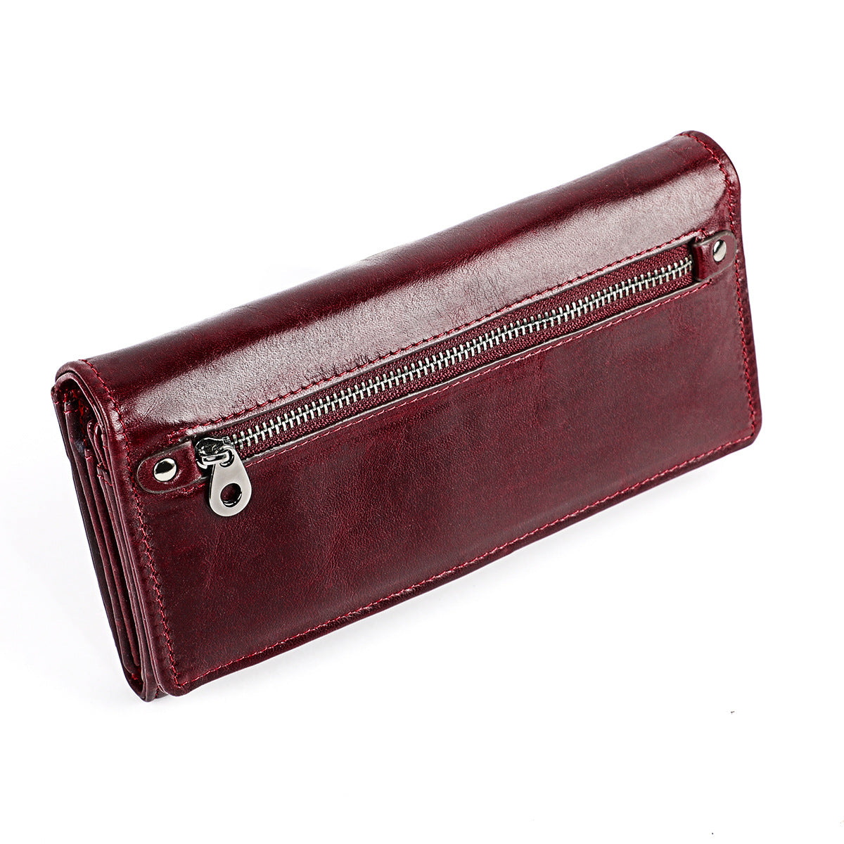 Women's Leather Clutch Large Capacity Cowhide Oil Bags