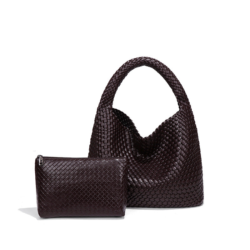 Simple Versatile Large Capacity Underarm Vegetable Handbags