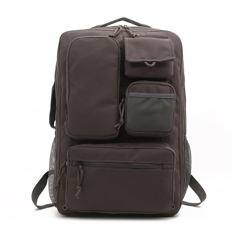 Men's Solid Color Multifunctional Computer Large Capacity Backpacks