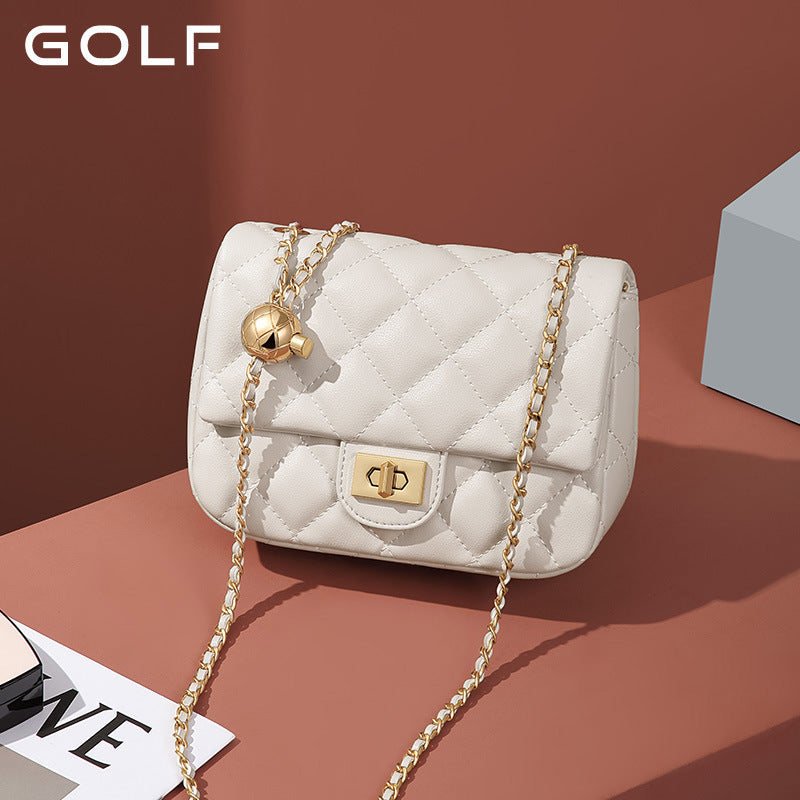 Women's Golf Classic Style Rhombus Chain Fashion Crossbody Bags