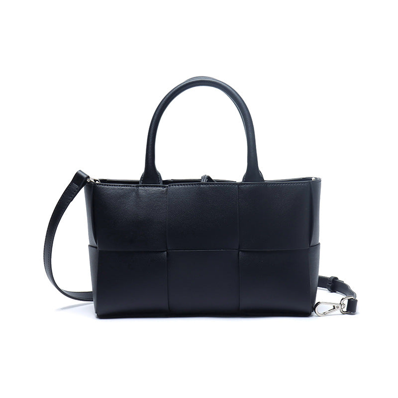 Song Authentic Leather Weave Shopping Hand Handbags