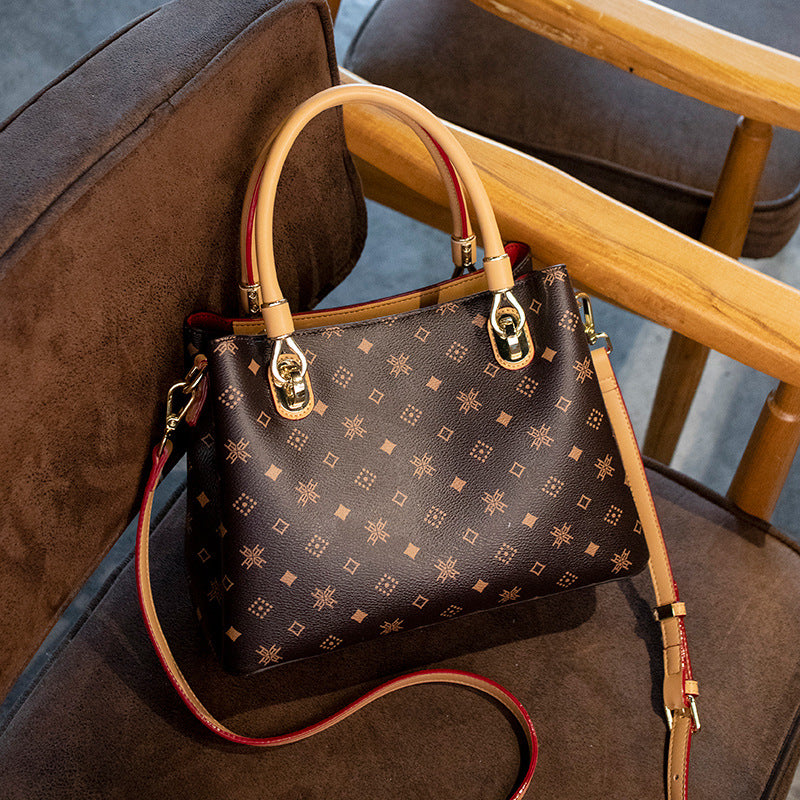 Women's Genuine Leather Fashionable Light Luxury Simplicity Handbags