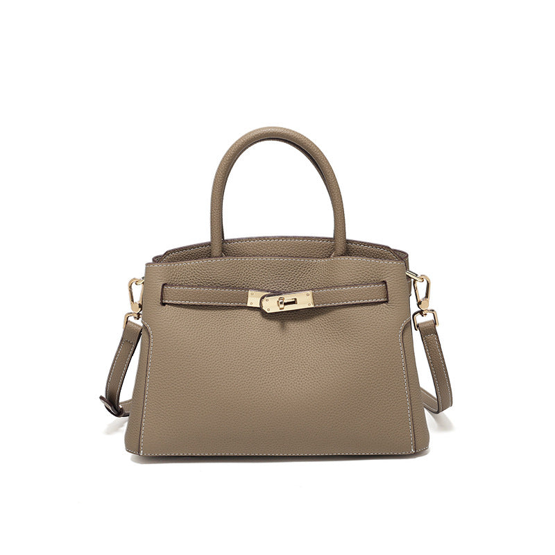 Women's Large Capacity Light Luxury Genuine Leather Handbags