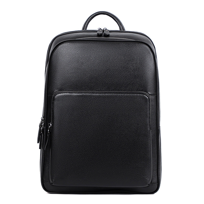 Men's Genuine Leather Fashion Large Capacity Inch Backpacks