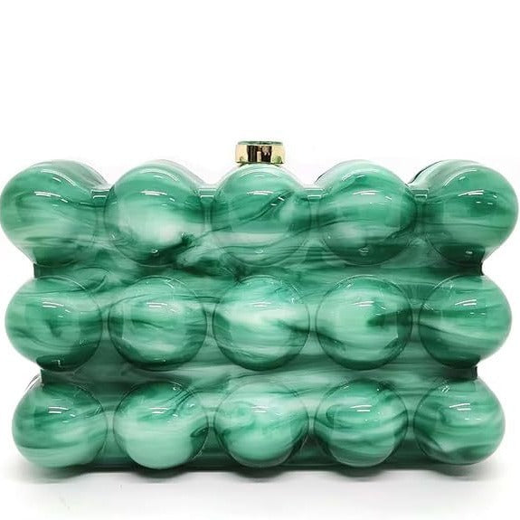 Classy Wave Acrylic Banquet Clutch One Evening Bags
