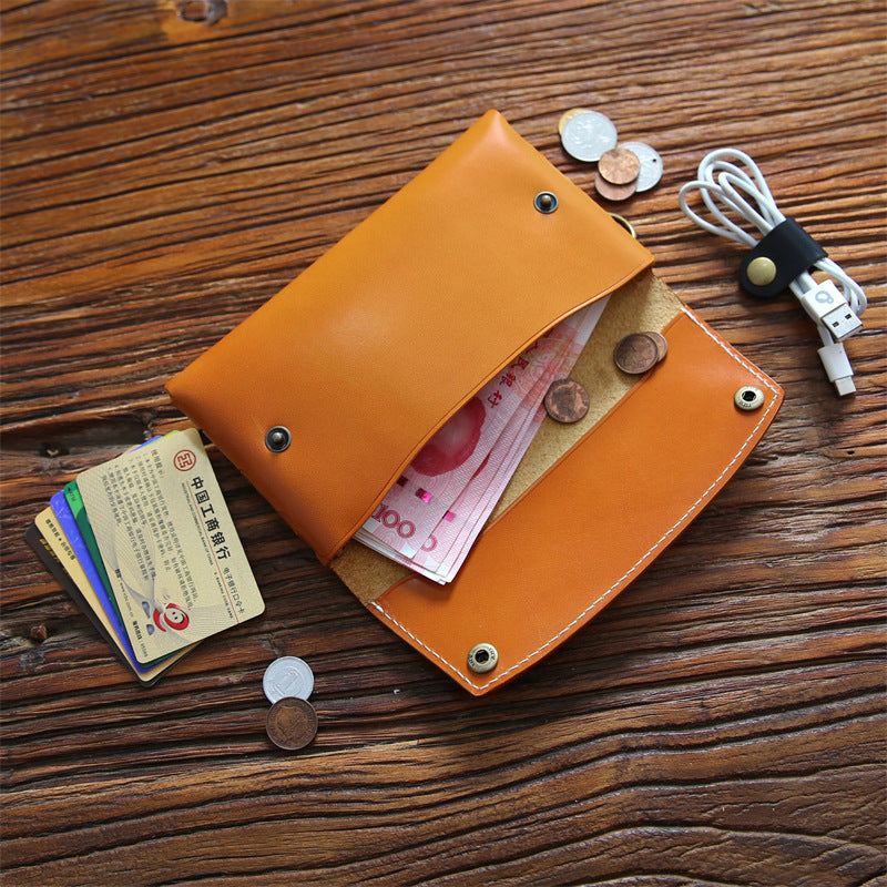 Men's Clutch Long Genuine Leather Large Capacity Mobile Men's Wallets