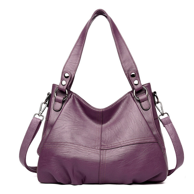 Women's Mom Large Capacity Sheepskin Pattern Soft Crossbody Bags