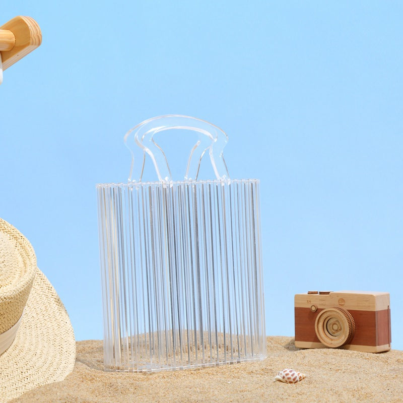 Vintage Weave Stylish Beach Basket Simple Evening Bags