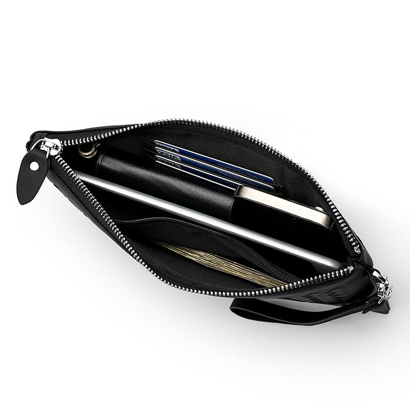 Vintage Weave Envelope Portable High-quality Clutch Fashion Men's Handbags