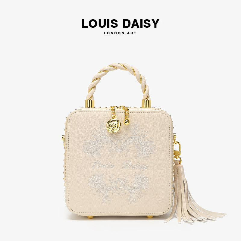 Women's Innovative Daisy Embroidered Portable High-grade Crossbody Bags