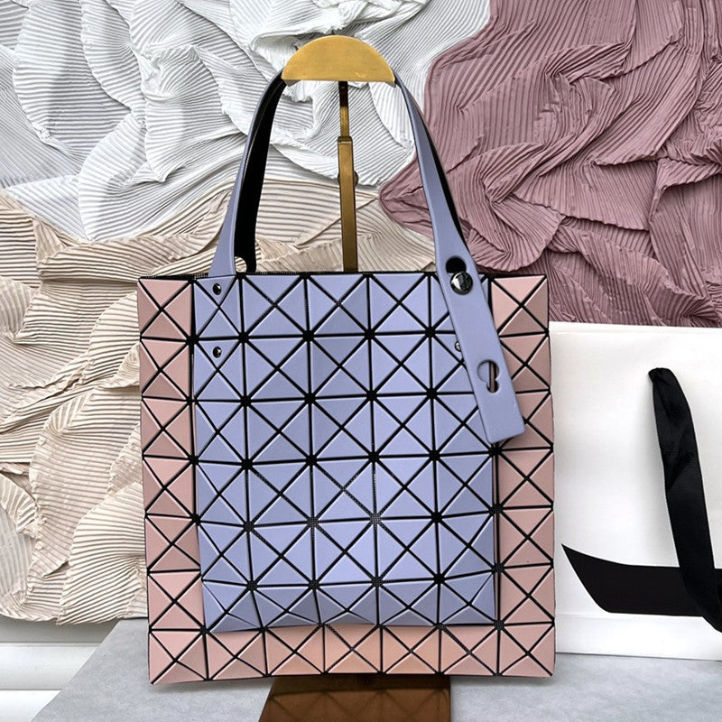 Women's Plaid Kangaroo Styled Rhombus Matte Color Shoulder Bags