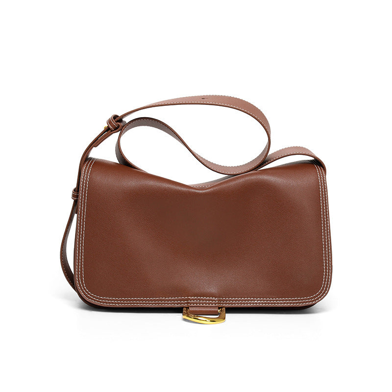 Women's Fashion Light Luxury Large Capacity Genuine Crossbody Bags